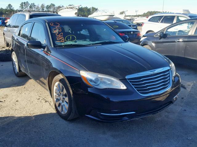 1C3CCBAB3CN319162 - 2012 CHRYSLER 200 LX BLACK photo 1