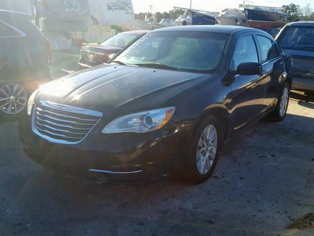 1C3CCBAB3CN319162 - 2012 CHRYSLER 200 LX BLACK photo 2