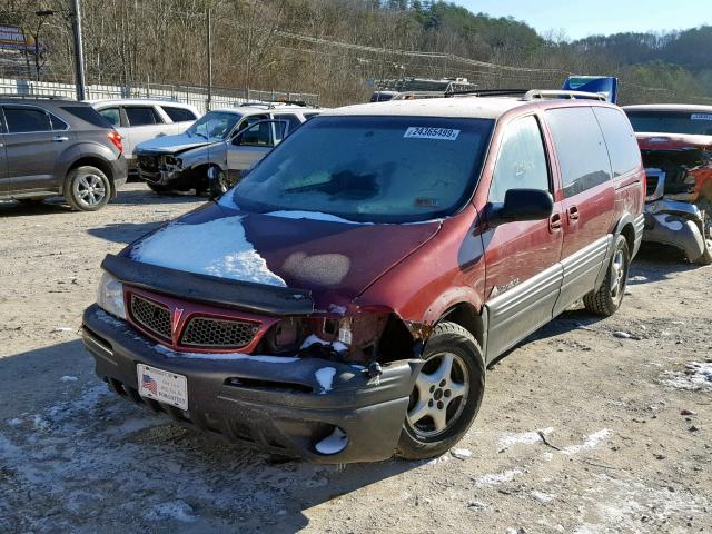 1GMDX03E43D258745 - 2003 PONTIAC MONTANA RED photo 2