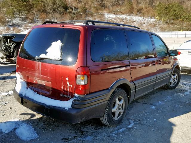 1GMDX03E43D258745 - 2003 PONTIAC MONTANA RED photo 4