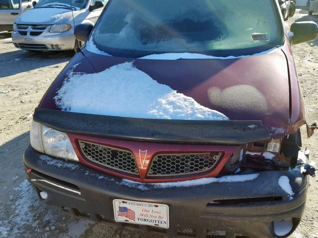 1GMDX03E43D258745 - 2003 PONTIAC MONTANA RED photo 7