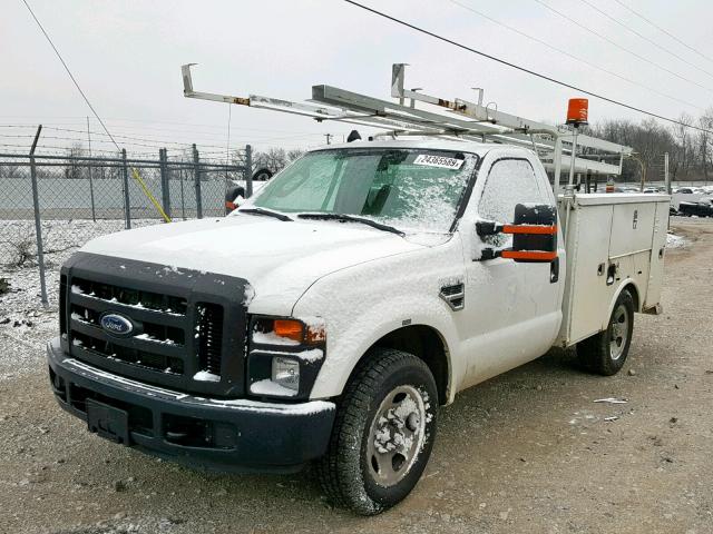 1FDWF30558EC94284 - 2008 FORD F350 SRW S WHITE photo 2