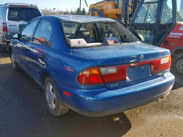 JM1BC1413V0100688 - 1997 MAZDA PROTEGE DX BLUE photo 3