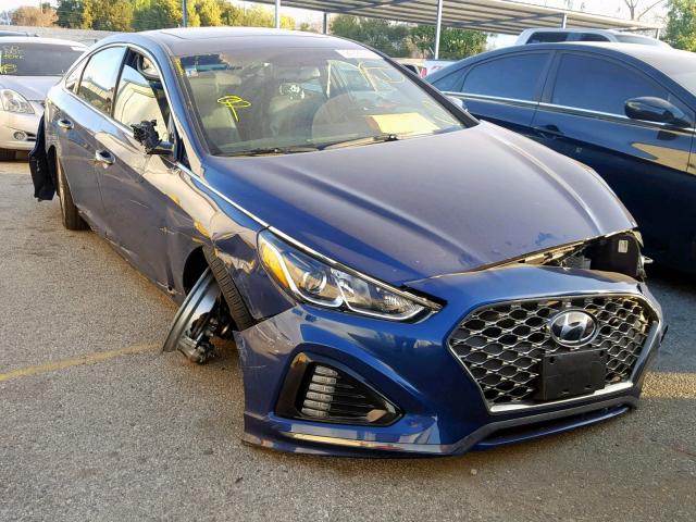 5NPE34AF3JH624368 - 2018 HYUNDAI SONATA SPO BLUE photo 1