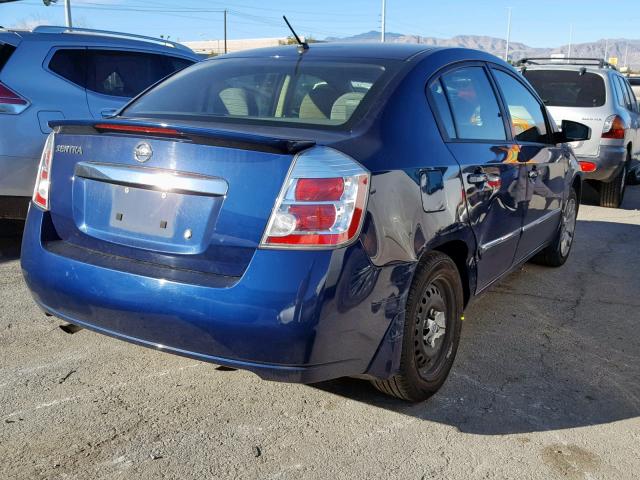 3N1AB6APXCL748830 - 2012 NISSAN SENTRA 2.0 BLUE photo 4