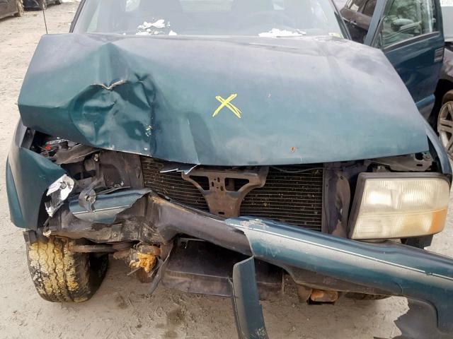 1GTCS19X3W8512455 - 1998 GMC SONOMA GREEN photo 7