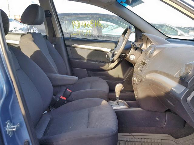 KL1TD56668B077232 - 2008 CHEVROLET AVEO BASE ლურჯი ფოტო 5