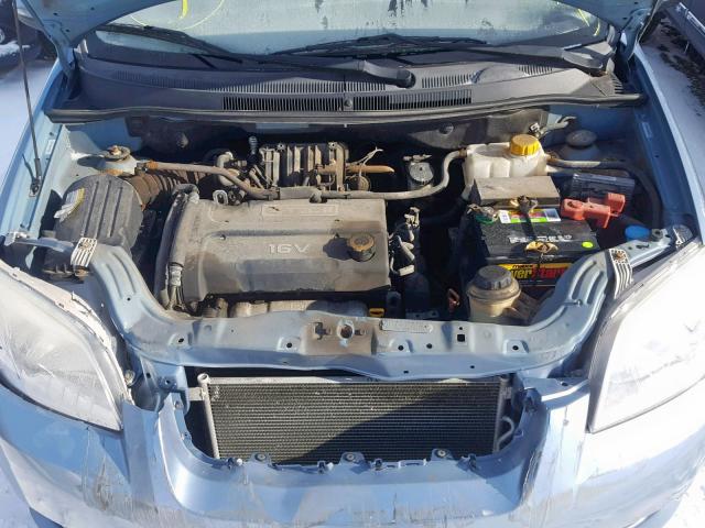 KL1TD56668B077232 - 2008 CHEVROLET AVEO BASE ლურჯი ფოტო 7