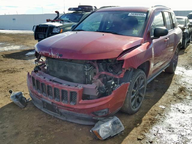 1C4NJDBB4FD427014 - 2015 JEEP COMPASS SP 栗色 照片 2