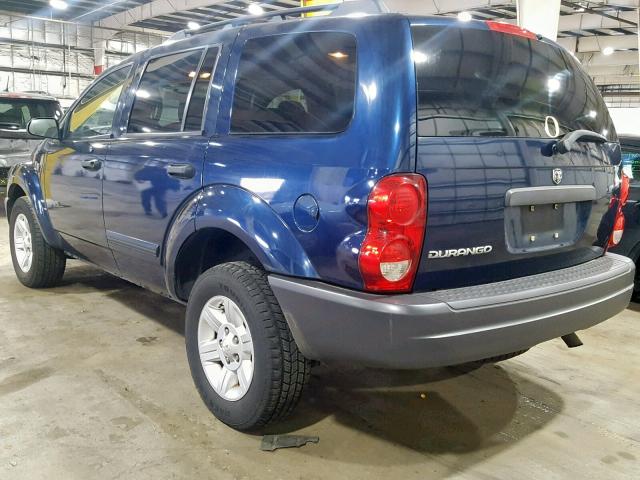 1D4HB38N24F234712 - 2004 DODGE DURANGO ST BLUE photo 3