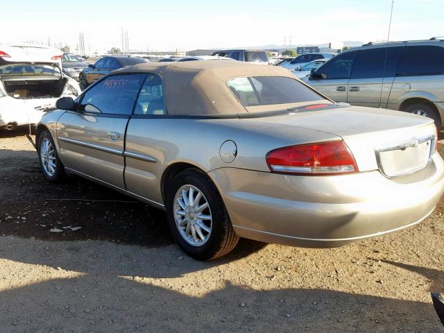 1C3EL55R92N189534 - 2002 CHRYSLER SEBRING LX GOLD photo 3