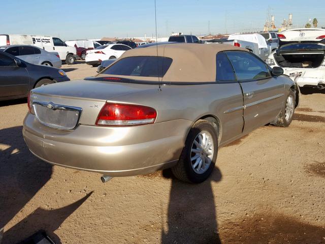 1C3EL55R92N189534 - 2002 CHRYSLER SEBRING LX GOLD photo 4