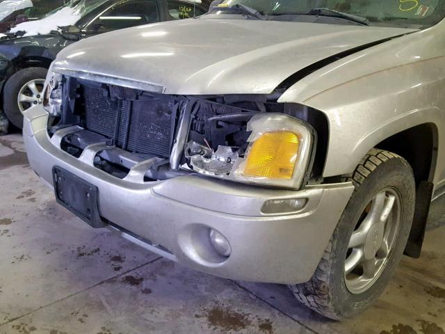 1GKDT13S562203981 - 2006 GMC ENVOY SILVER photo 9