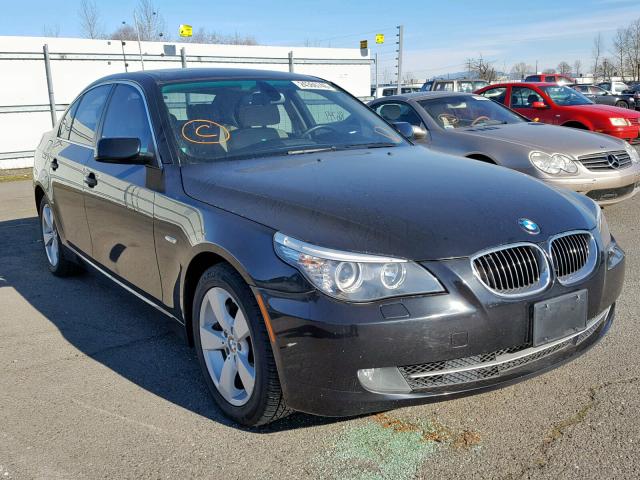 WBANV13528C150722 - 2008 BMW 528 XI BLACK photo 1