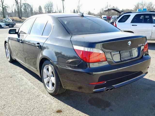 WBANV13528C150722 - 2008 BMW 528 XI BLACK photo 3