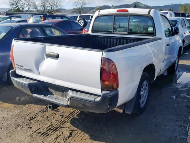 5TFNX4CNXEX036566 - 2014 TOYOTA TACOMA WHITE photo 4