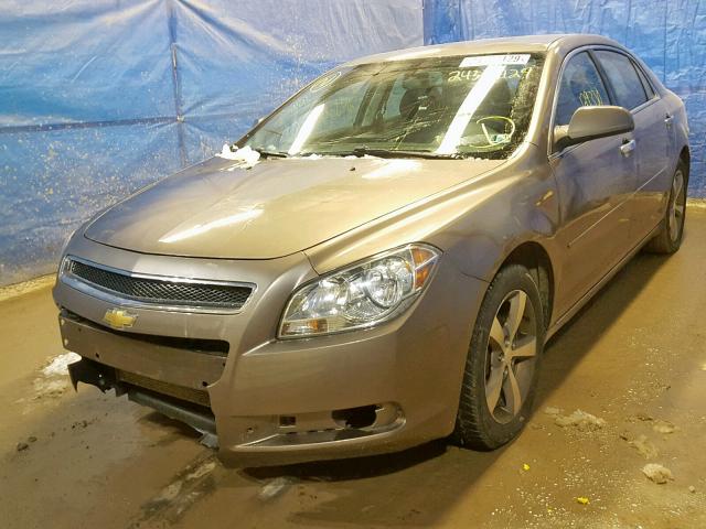 1G1ZC5EU3CF268123 - 2012 CHEVROLET MALIBU 1LT BROWN photo 2