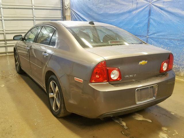 1G1ZC5EU3CF268123 - 2012 CHEVROLET MALIBU 1LT BROWN photo 3