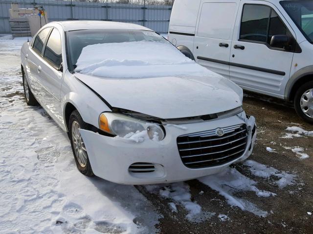 1C3EL46X54N300851 - 2004 CHRYSLER SEBRING LX WHITE photo 1