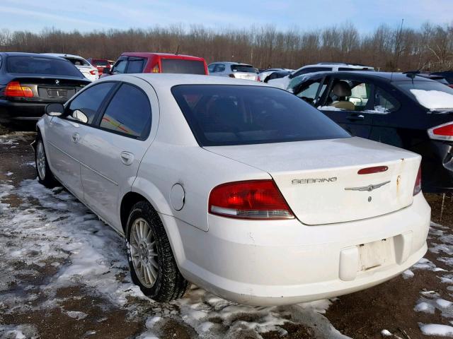 1C3EL46X54N300851 - 2004 CHRYSLER SEBRING LX WHITE photo 3