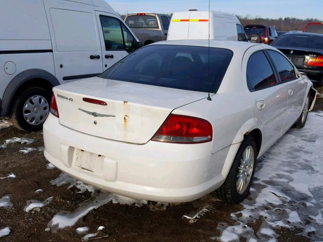 1C3EL46X54N300851 - 2004 CHRYSLER SEBRING LX WHITE photo 4