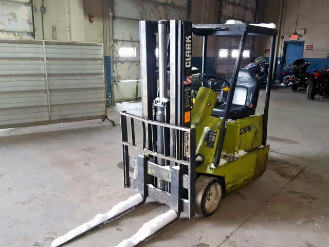 12700536500FA1086 - 1986 CLARK FORKLIFT FORKLIFT GREEN photo 2