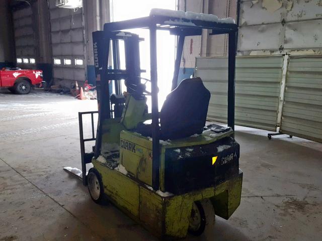 12700536500FA1086 - 1986 CLARK FORKLIFT FORKLIFT GREEN photo 3