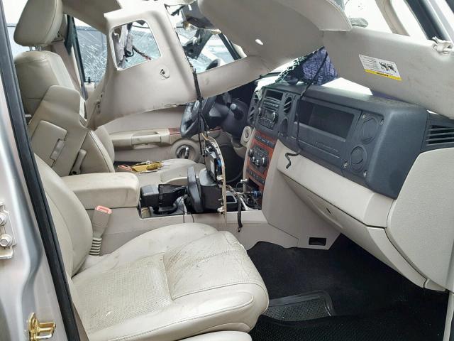 1J8HH58N36C319613 - 2006 JEEP COMMANDER Gümüş foto 5