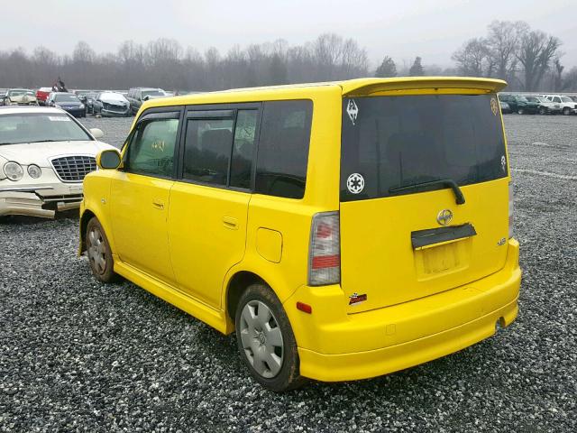 JTLKT324654017567 - 2005 TOYOTA SCION XB 黄色 照片 3