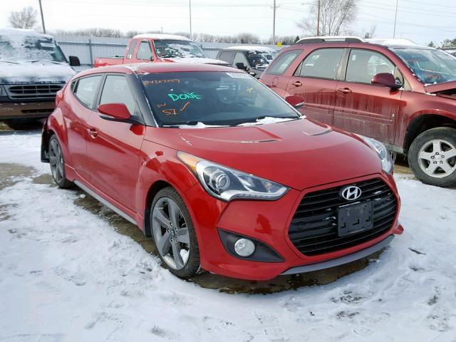 KMHTC6AE0FU219202 - 2015 HYUNDAI VELOSTER T RED photo 1