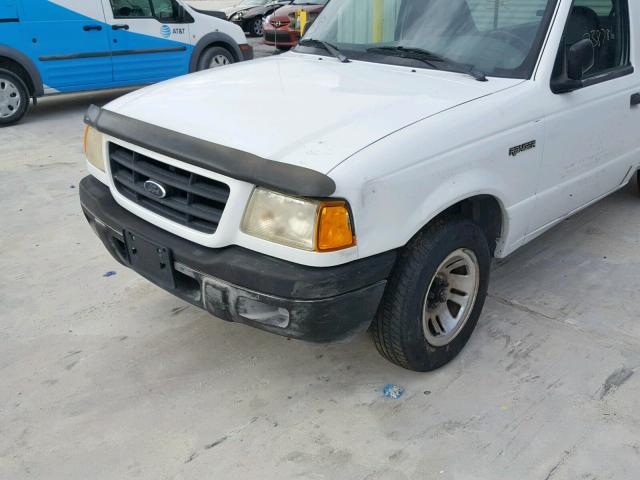 1FTYR10D81TA73229 - 2001 FORD RANGER WHITE photo 10