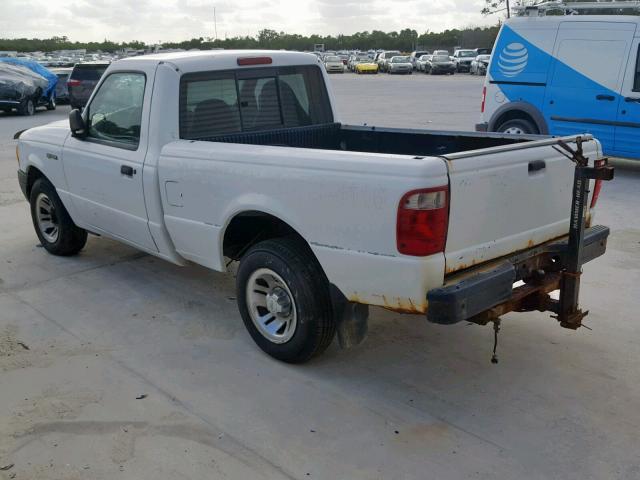 1FTYR10D81TA73229 - 2001 FORD RANGER WHITE photo 3