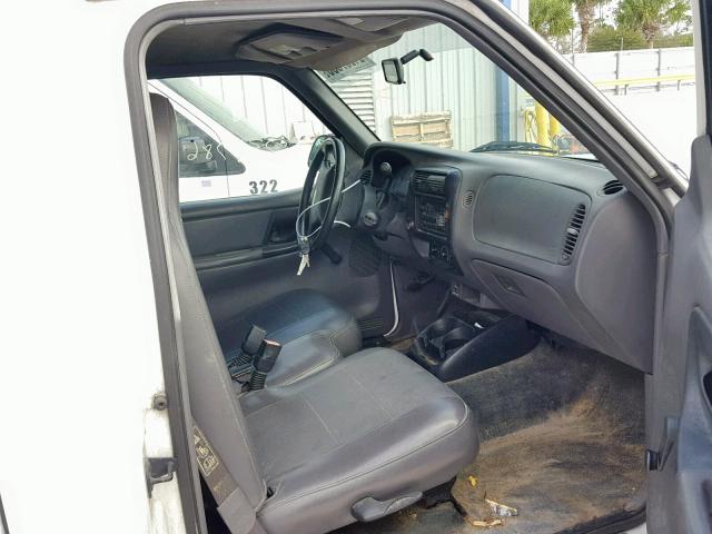 1FTYR10D81TA73229 - 2001 FORD RANGER WHITE photo 5