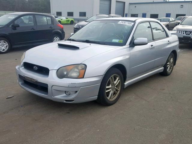 JF1GD29635H511352 - 2005 SUBARU IMPREZA WR GRAY photo 2