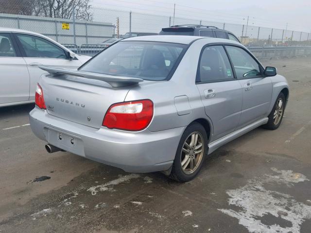 JF1GD29635H511352 - 2005 SUBARU IMPREZA WR GRAY photo 4