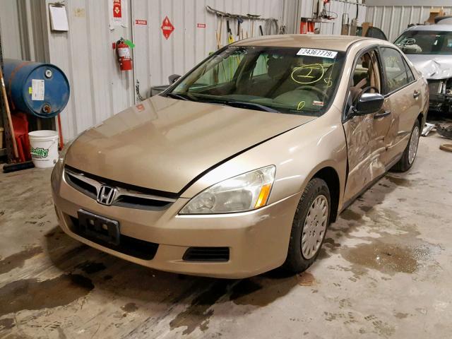 1HGCM56126A099049 - 2006 HONDA ACCORD VAL TAN photo 2