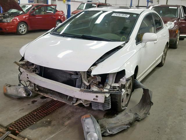 1HGFA168X6L117457 - 2006 HONDA CIVIC EX WHITE photo 2