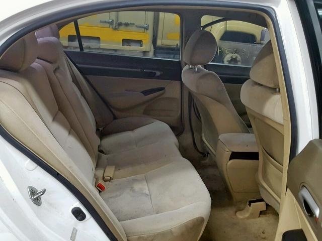 1HGFA168X6L117457 - 2006 HONDA CIVIC EX WHITE photo 6