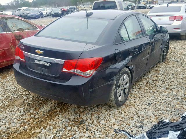 1G1PA5SG2F7183395 - 2015 CHEVROLET CRUZE LS BLACK photo 4