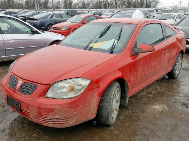 1G2AS18H997113016 - 2009 PONTIAC G5 RED photo 2