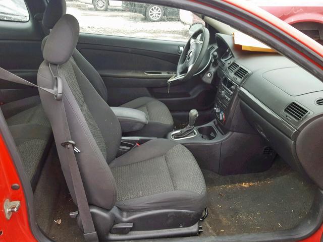1G2AS18H997113016 - 2009 PONTIAC G5 RED photo 5