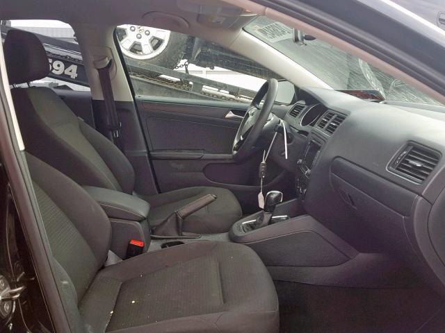 3VW2K7AJXFM353688 - 2015 VOLKSWAGEN JETTA BASE BLACK photo 5