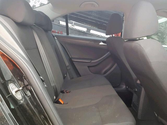 3VW2K7AJXFM353688 - 2015 VOLKSWAGEN JETTA BASE BLACK photo 6
