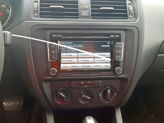 3VW2K7AJXFM353688 - 2015 VOLKSWAGEN JETTA BASE BLACK photo 9