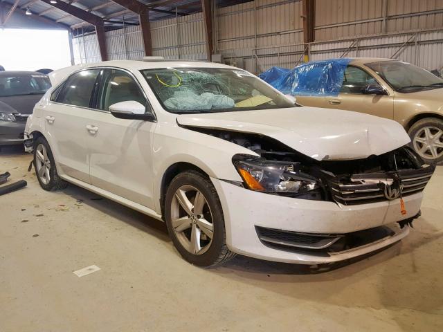 1VWBH7A39CC028592 - 2012 VOLKSWAGEN PASSAT SE WHITE photo 1