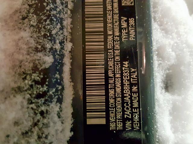 ZACCJAAB8HPE83744 - 2017 JEEP RENEGADE S Մոխրագույն լուսանկար 10