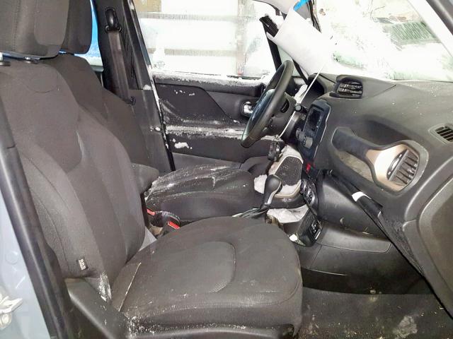 ZACCJAAB8HPE83744 - 2017 JEEP RENEGADE S Մոխրագույն լուսանկար 5