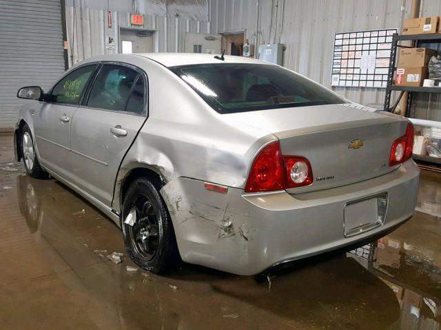 1G1ZG57B78F238582 - 2008 CHEVROLET MALIBU LS SILVER photo 3