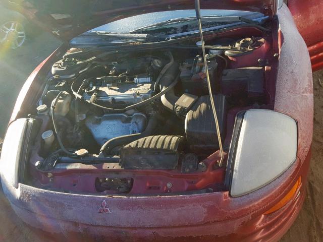 4A3AE45G81E013244 - 2001 MITSUBISHI ECLIPSE SP RED photo 7