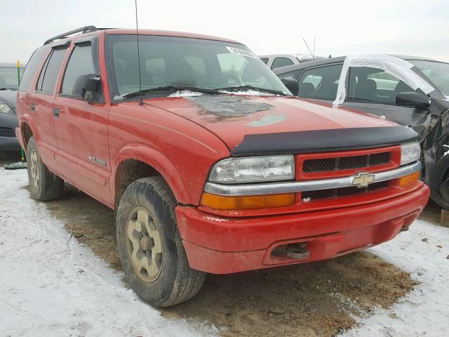 1GNDT13W32K185559 - 2002 CHEVROLET BLAZER RED photo 1